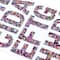 12 Pack: Multicolor, Blue & Red Glitter Stickers by Recollections™